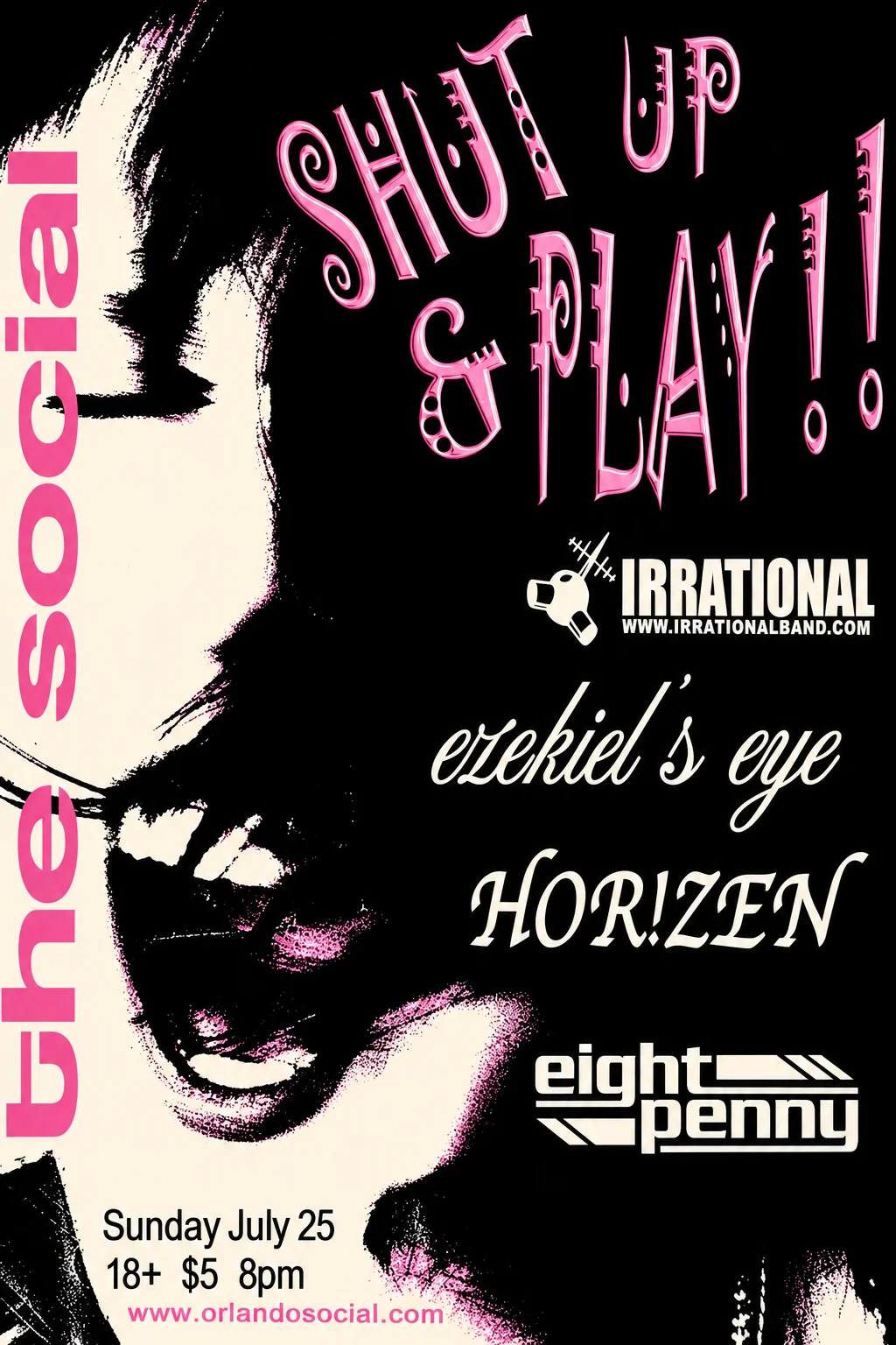 Poster: Shut Up & Play!! at The Social, Orlando